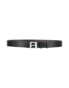 Bally Man Belt Black Size 39.5 Leather In Black