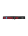 Bally Man Belt Black Size 39.5 Leather In Red