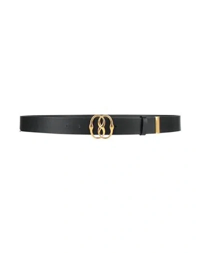 Bally Man Belt Black Size 39.5 Leather