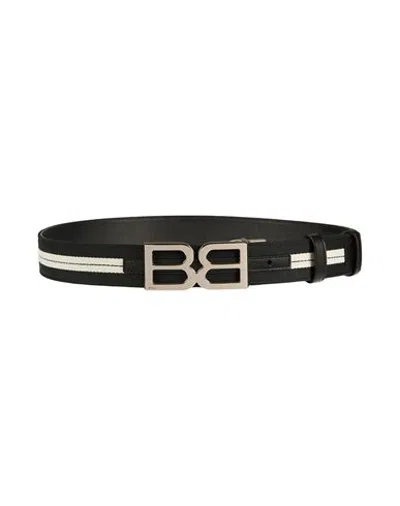 Bally Man Belt Black Size 42 Textile Fibers