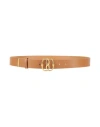 Bally Man Belt Camel Size 39.5 Leather In Sand