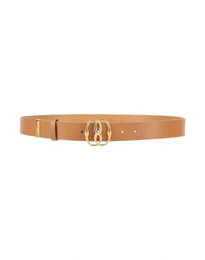 Bally Man Belt Camel Size 39.5 Leather In Brown