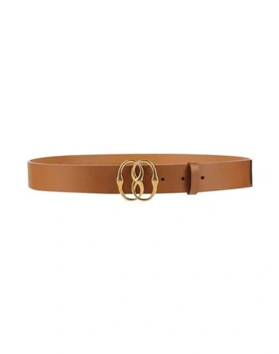 Bally Man Belt Camel Size 39.5 Leather In Brown