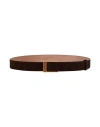 Bally Man Belt Dark Brown Size 39.5 Leather In Brown