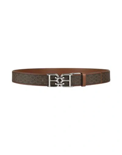Bally Man Belt Dark Brown Size 43 Leather