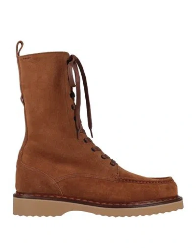 Bally Man Boot Camel Size 9 Calfskin In Beige
