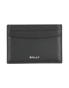 Bally Man Cardholder Black Size - Leather In Black