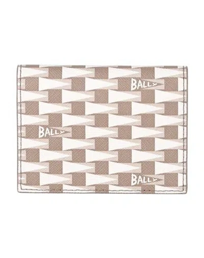 Bally Man Cardholder Taupe Size - Leather