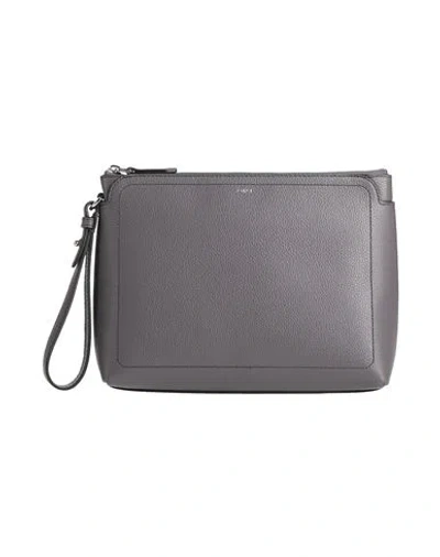 Bally Man Clutch Grey Size - Leather