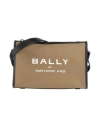 Bally Man Cross-body Bag Military Green Size - Leather, Textile Fibers In Green