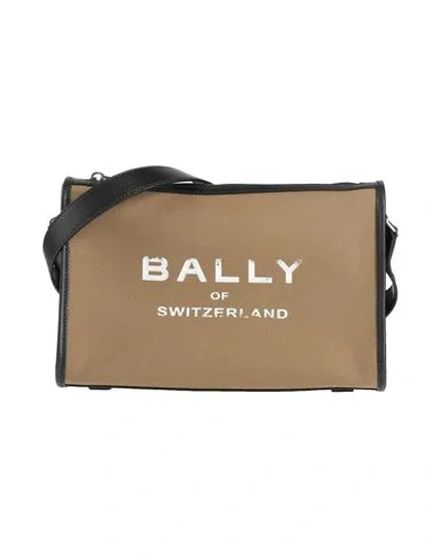 Bally Man Cross-body Bag Military Green Size - Leather, Textile Fibers
