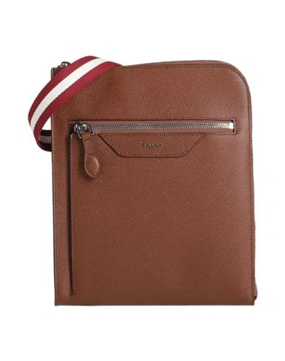 Bally Man Cross-body Bag Brown Size - Leather
