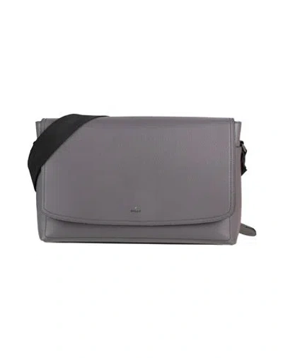 Bally Man Cross-body Bag Grey Size - Leather