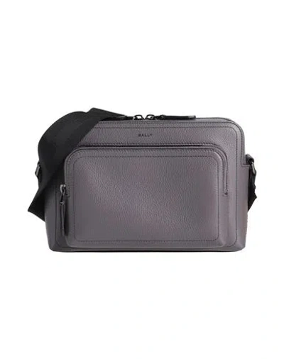 Bally Man Cross-body Bag Grey Size - Leather