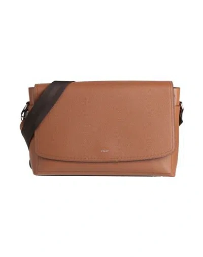 Bally Man Cross-body Bag Tan Size - Leather In Brown