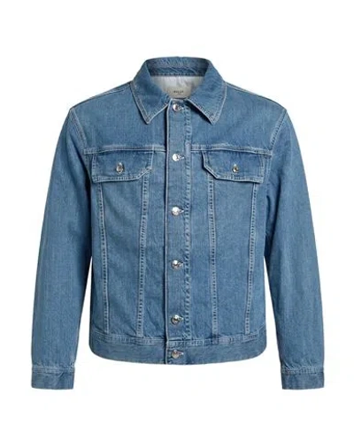 Bally Man Denim Outerwear Blue Size 38 Cotton