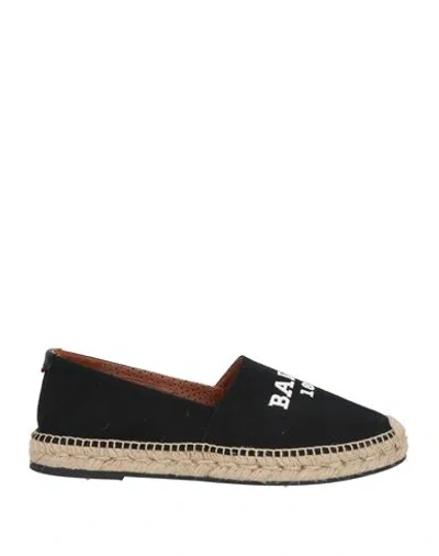 Bally Man Espadrilles Black Size 10 Textile Fibers