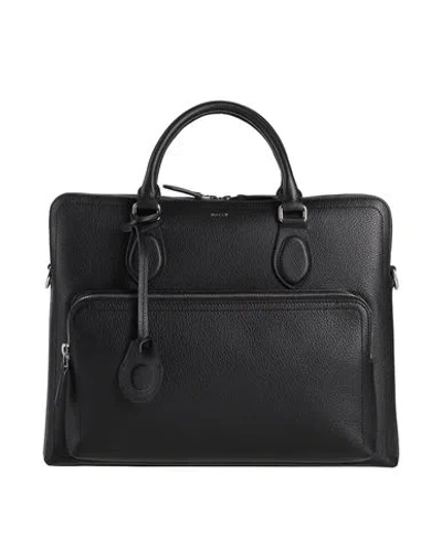 Bally Man Handbag Black Size - Leather
