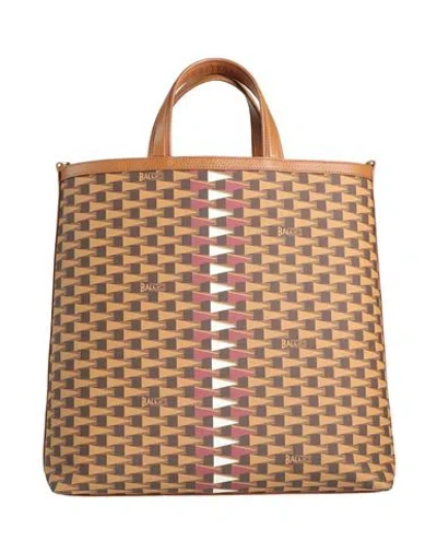 Bally Man Handbag Camel Size - Leather, Thermoplastic Polyurethane In Beige