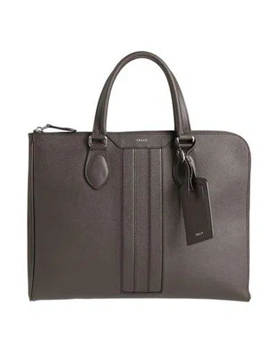 Bally Man Handbag Dark Brown Size - Leather