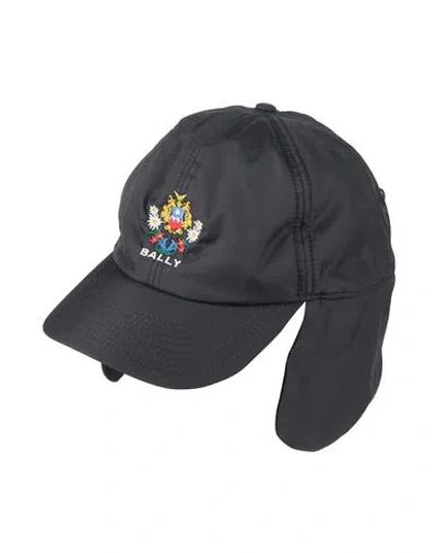 Bally Man Hat Black Size Onesize Recycled Polyamide