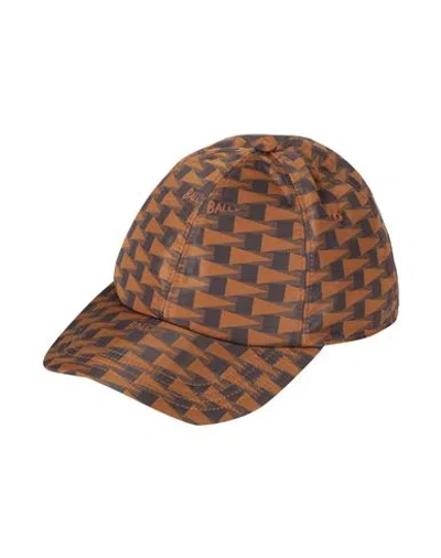 Bally Man Hat Brown Size 7 ¼ Nylon, Cotton