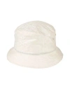 Bally Man Hat Cream Size 6 ¾ Recycled Polyester In White