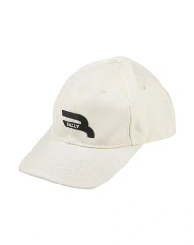 Bally Man Hat Ivory Size 7 Cotton In White