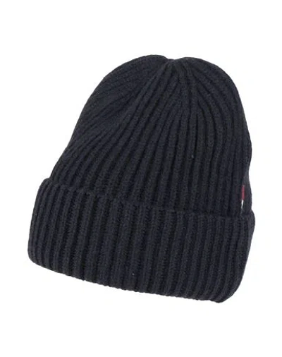 Bally Man Hat Midnight Blue Size Onesize Cashmere In Black