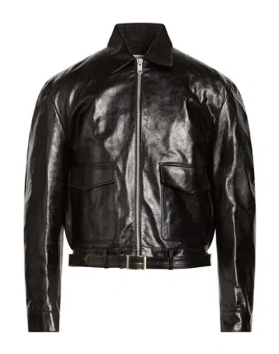 Bally Man Jacket Black Size 38 Calfskin