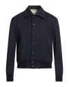 Bally Man Jacket Midnight Blue Size 40 Polyester, Wool, Elastane In Blue