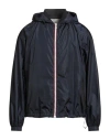 Bally Man Jacket Navy Size 48 Nylon, Polyester, Elastane, Lambskin In Black