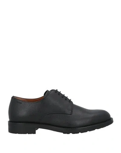 Bally Man Lace-up Shoes Black Size 12 Bovine Leather