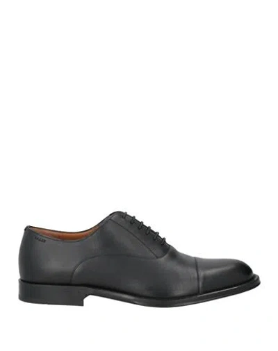 Bally Man Lace-up Shoes Black Size 5 Cow Leather