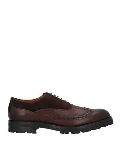 Bally Man Lace-up Shoes Chocolate Brown Size 7 Calfskin
