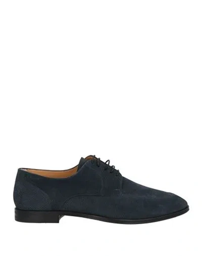 Bally Man Lace-up Shoes Midnight Blue Size 11 Calfskin