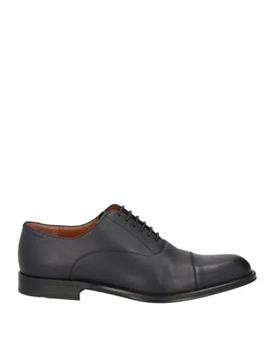 Bally Man Lace-up Shoes Midnight Blue Size 6 Cow Leather