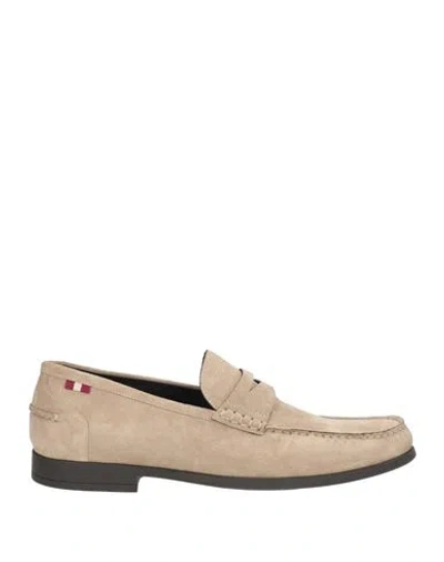 Bally Man Loafers Beige Size 9 Leather In Neutral
