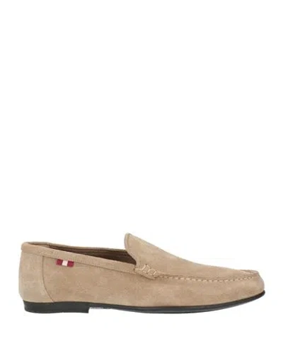 Bally Man Loafers Beige Size 9 Leather In Neutral