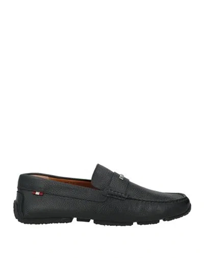 Bally Man Loafers Black Size 12 Cow Leather