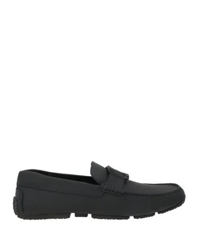 Bally Man Loafers Black Size 12.5 Leather In Multi