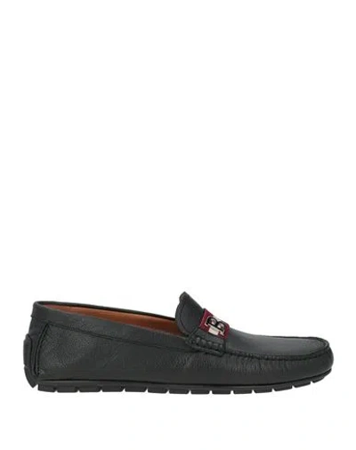 Bally Man Loafers Black Size 8 Leather