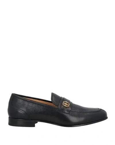 Bally Man Loafers Black Size 9 Goat Skin