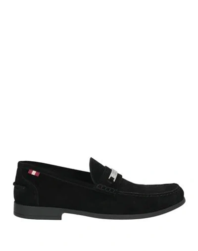 Bally Man Loafers Black Size 9 Leather In Multi