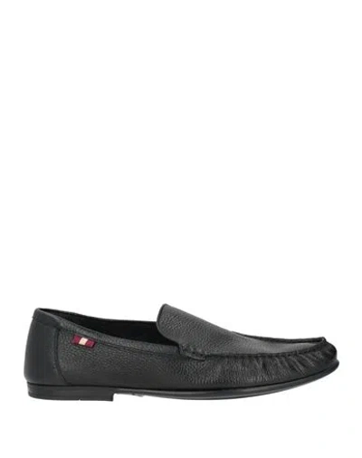 Bally Man Loafers Black Size 9 Leather In Multi