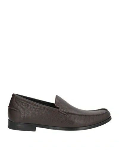 Bally Man Loafers Chocolate Brown Size 9 Calfskin