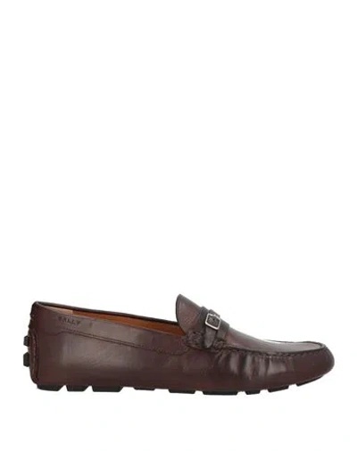 Bally Man Loafers Chocolate Brown Size 9 Leather