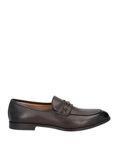 Bally Man Loafers Dark Brown Size 8 Calfskin