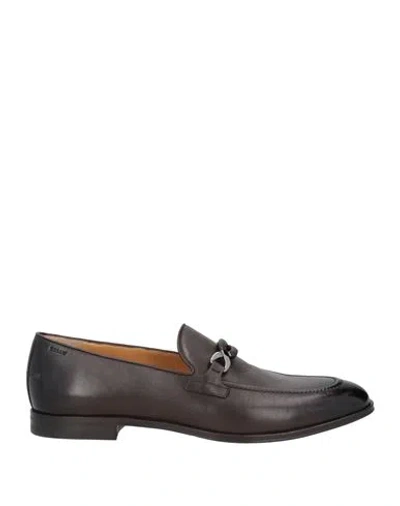 Bally Man Loafers Dark Brown Size 8.5 Calfskin