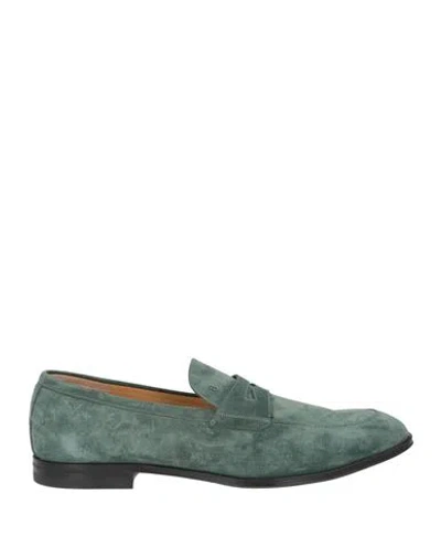 Bally Man Loafers Green Size 7 Calfskin